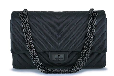 chanel so black chevron reissue 226|Chanel So Black 226 Medium Chevron Reissue 2.55 Classic .